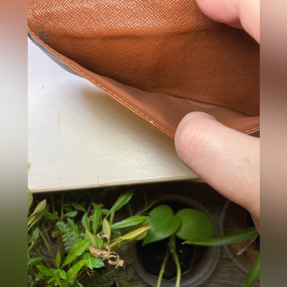 Louis Vuitton Brown and Tan Monogram Clutch Wallet - Picture 7 of 8
